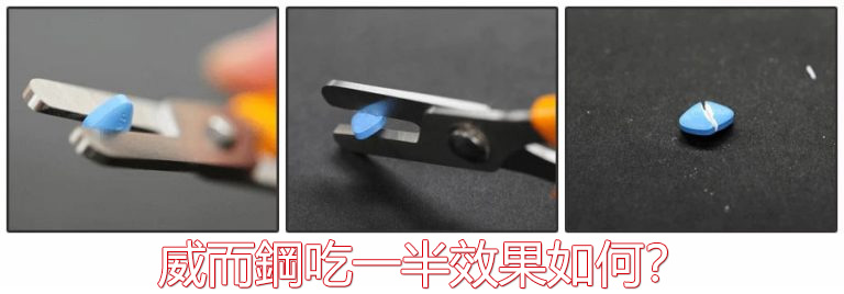 威而鋼半顆劑量效果解析示意圖
