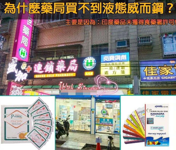 台灣食藥署藥品核准流程與實體藥局藥品陳列示意圖