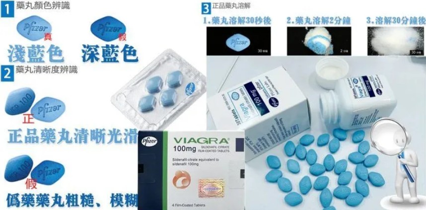 威而鋼真偽辨識方法教學圖