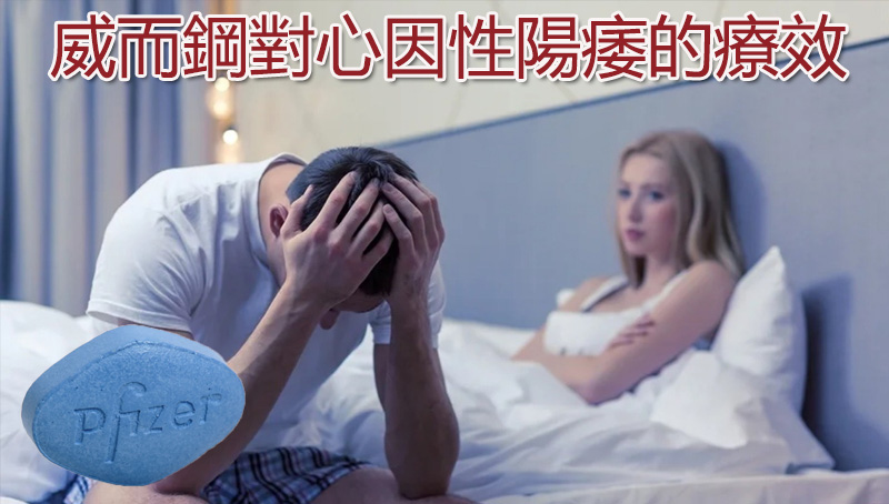 威而鋼治療心因性陽痿療效分析圖表