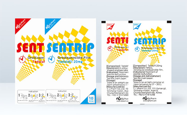 Sentrip口溶膜正確劑量與使用方式說明圖