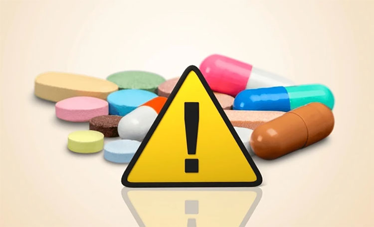 硝酸鹽類藥物與Sentrip併用的嚴重互動作用警告標示