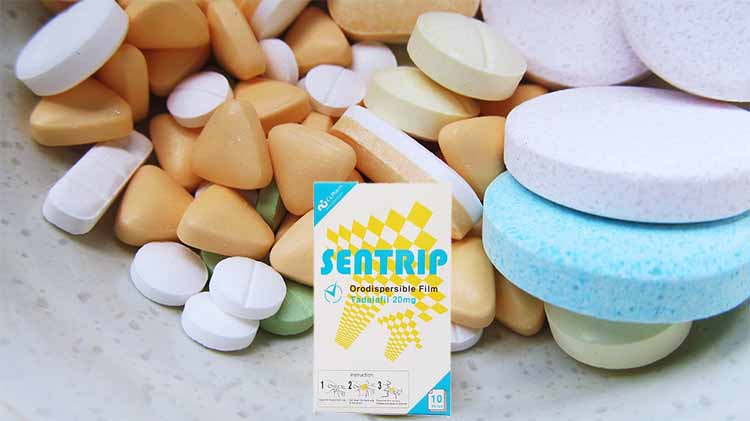 Sentrip藥物互動作用警示，避免與硝酸鹽類及降壓藥同時使用