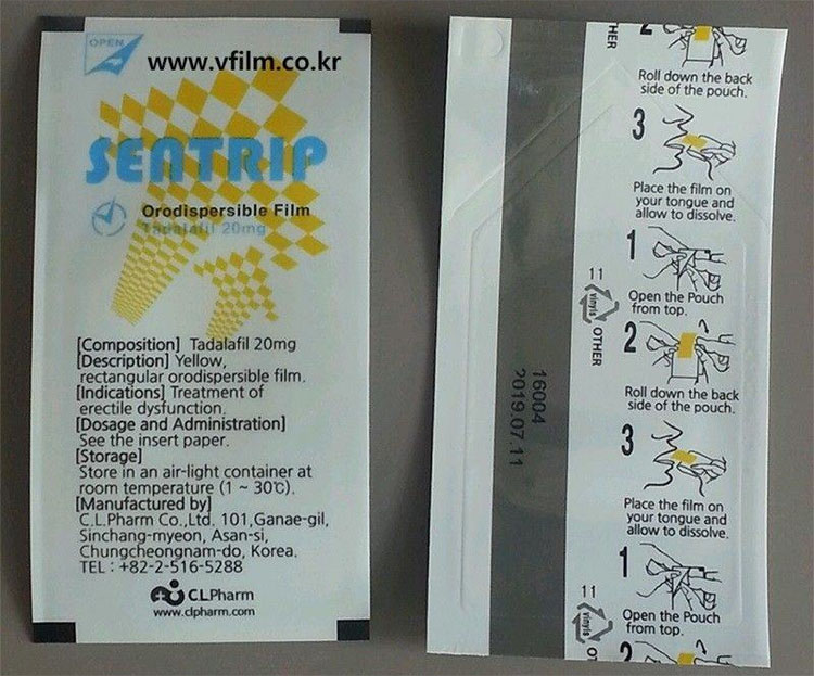 Sentrip口溶膜劑量選擇從10mg低劑量開始的建議